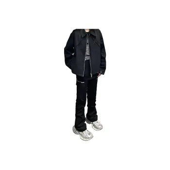 RENBEN American Luxury Streetwear Casual Pants For Summer Unisex Black