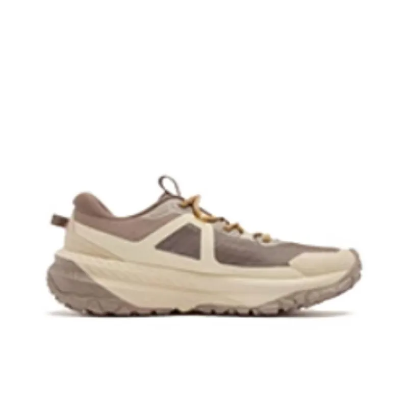 QIAODAN Breathable Lightweight Low Top Trail Running Shoes Men's Beige Brown-1