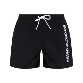 EMPORIO ARMANI Logo Printed Drawstring Swim Shorts