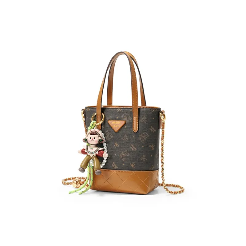 MashaLanti PVC Handbag, Crossbody Bag, Shoulder Bag, Bucket Bag Women's Multicolor-8