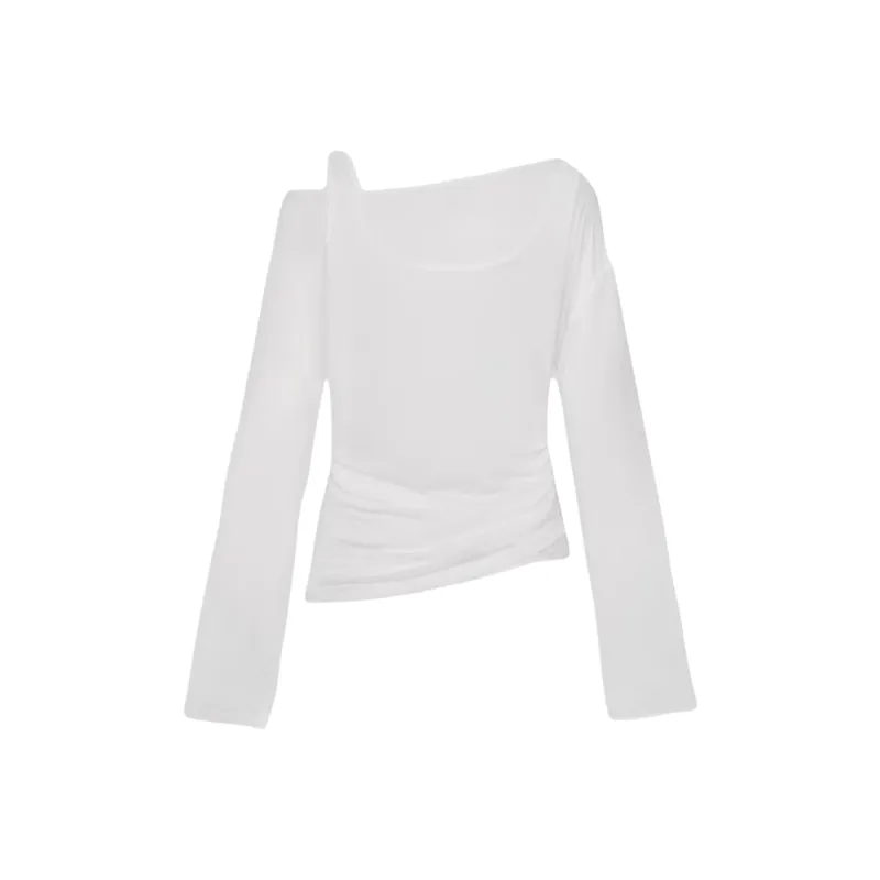 URBAN REVIVO Regular T Shirt Women's Raw White-1