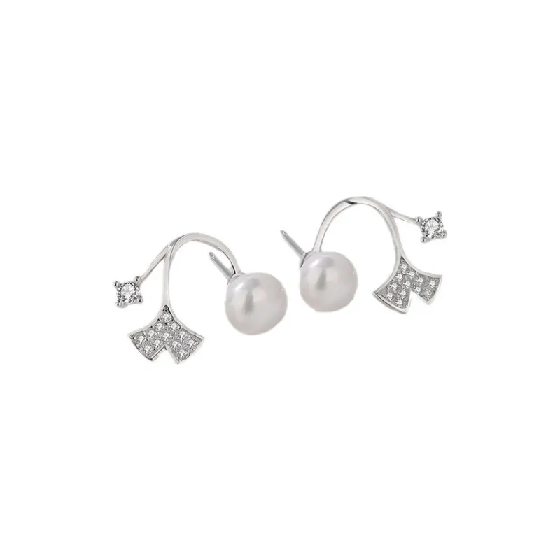 ZHENZHUAOMI Pearl Stud Earrings Women's-0