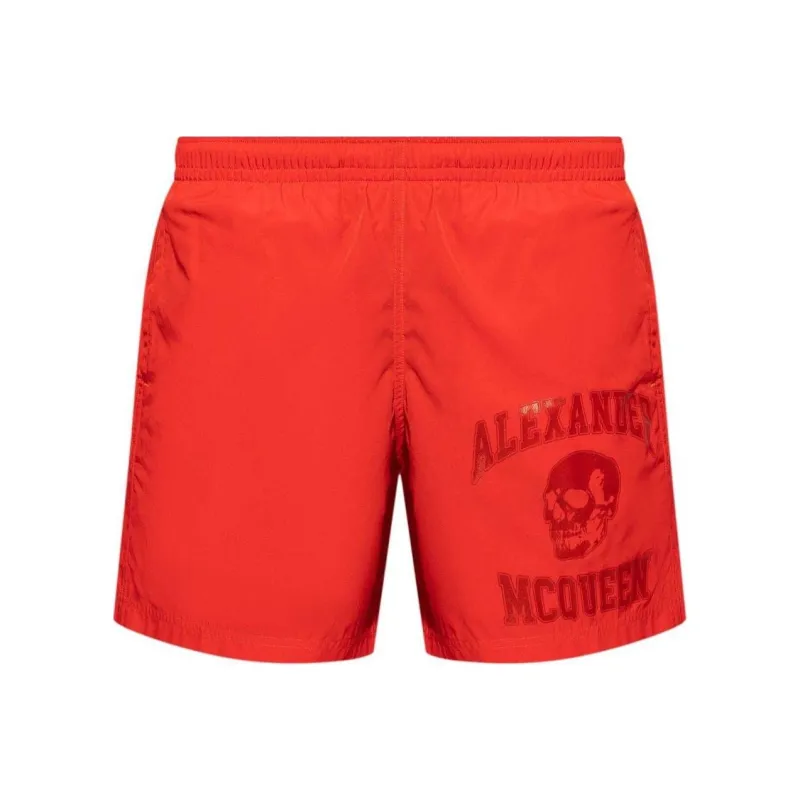 Alexander McQueen Logo Detailed Swim Shorts-0