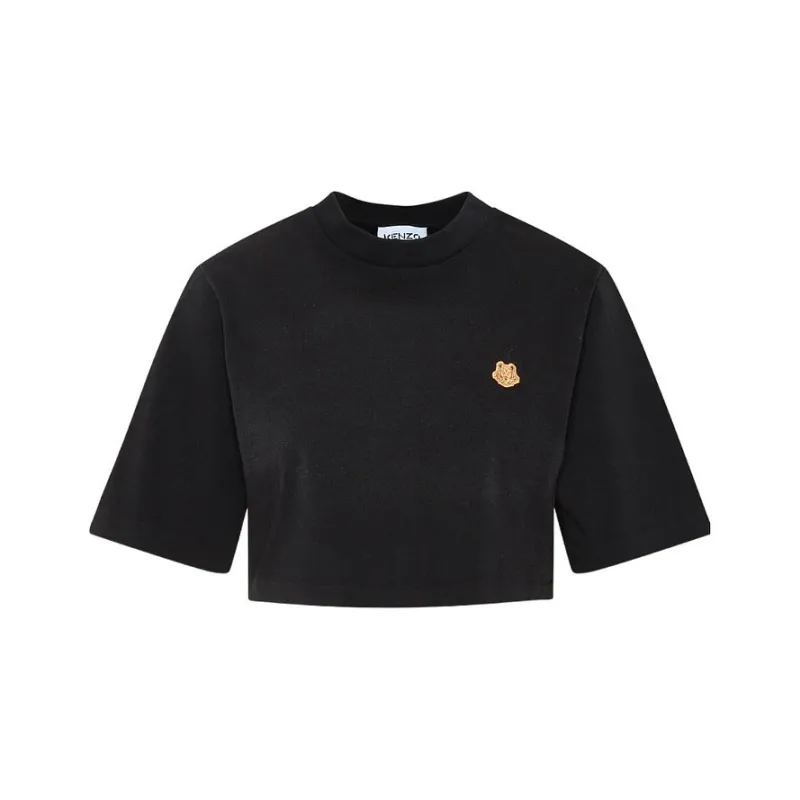 KENZO Classic Tiger Head T Shirt Women's Black-0