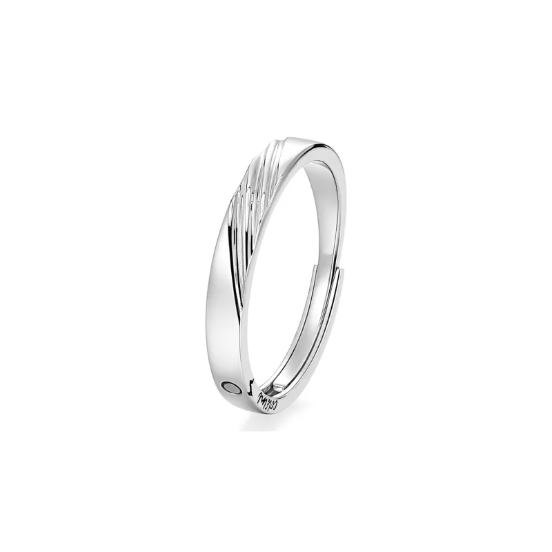 KADER 925 Sterling Silver Rings Unisex Silver White Box-6