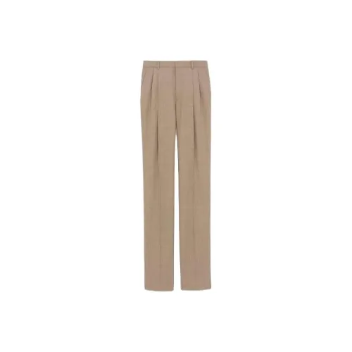 SAINT LAURENT High Waist Straight Leg Trousers