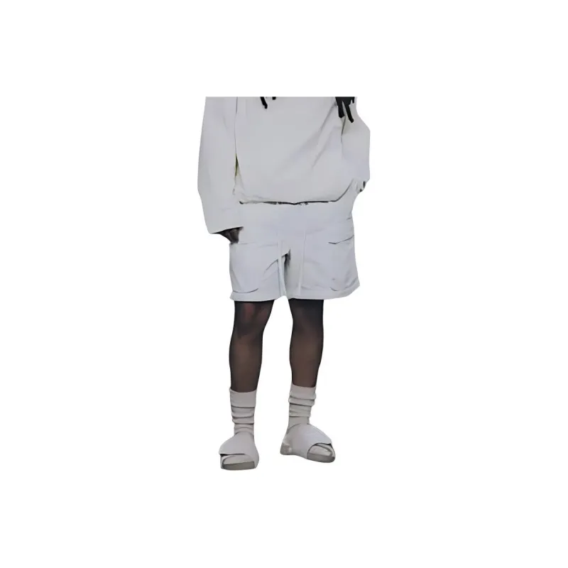 ZARA Cargo Shorts Men White-0