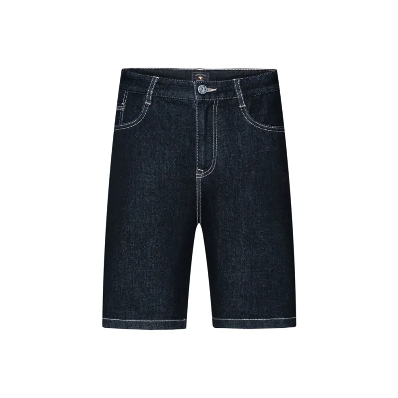 SEPTWOLVES Denim Shorts Unisex Black-0