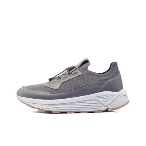 DESCENTE Dualis Anti Slip Wear Resistant Low Top Casual Shoes Men's Gray