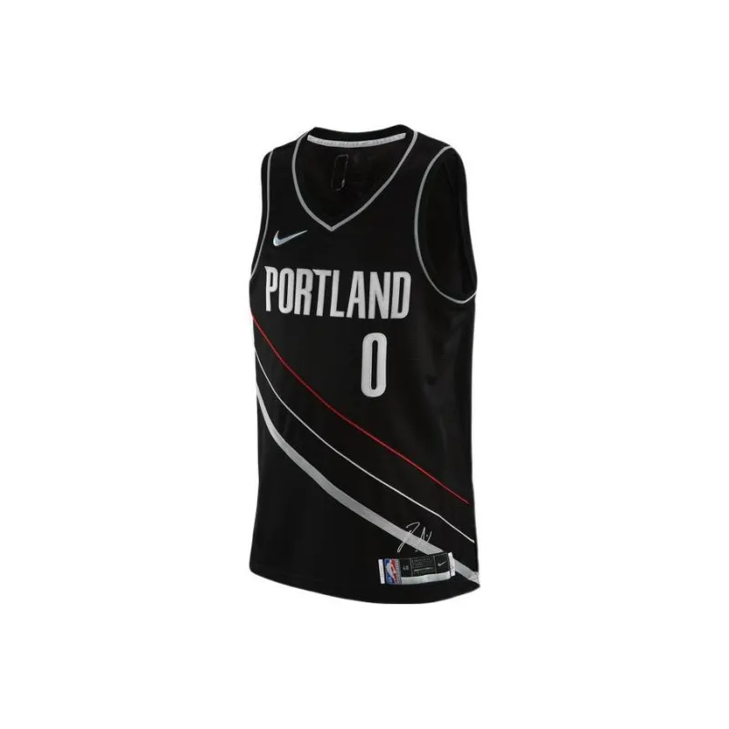 Nike Portland Trail Blazers D Lillard Swingman Jersey-0