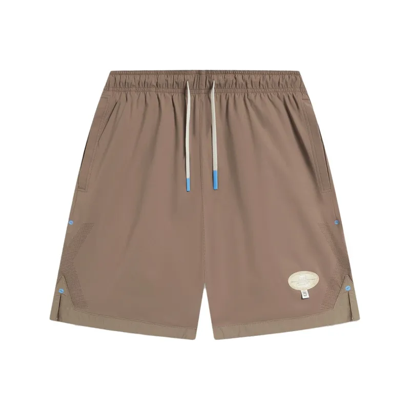 LINING Badfive Casual Shorts Men Mushroom Brown-0