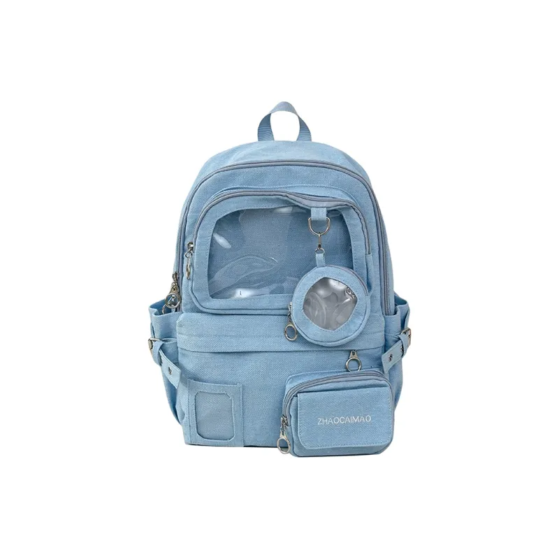SUN EARTH &U Denim Backpack Unisex Multicolor-1