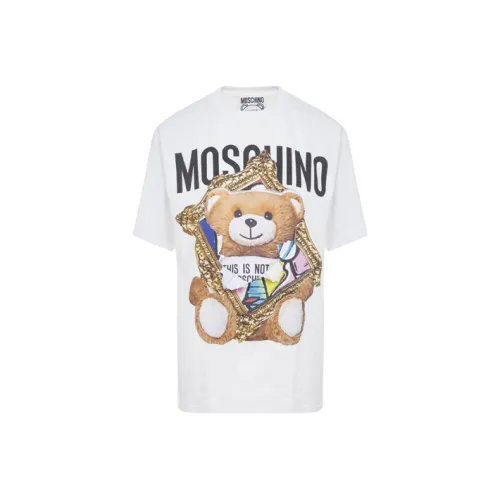 MOSCHINO Drop Shoulder Sleeve T Laufschuhe Women's White