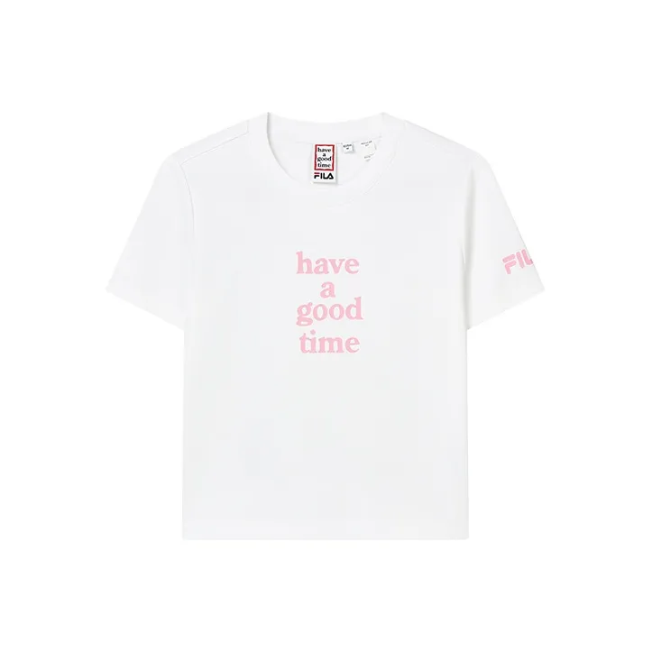 FILA X HAGT Crop Tops Women's Standard White-0