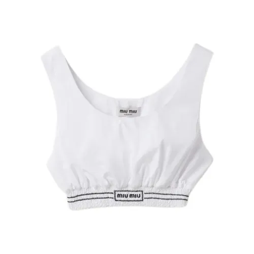 MIU MIU Tank Tops Women's White