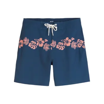 Hollister Swimming Shorts Men's Blue Floral Stripes