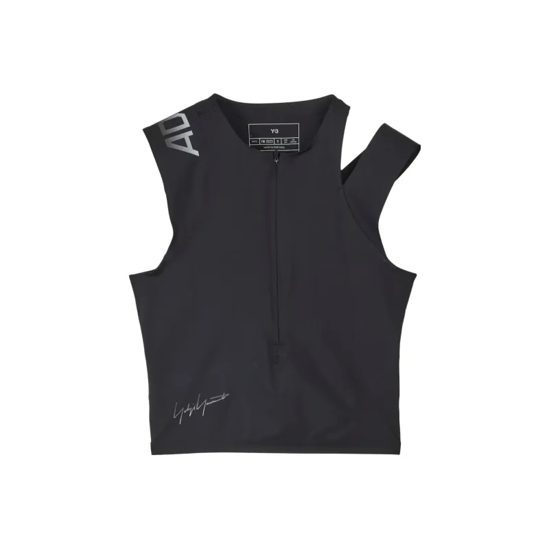 Y 3 Logo print Cropped Tank Top-0