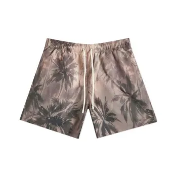 PALM ANGELS Sunset Palms Drawstring Swim Shorts
