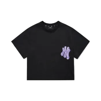 MLB New York Yankees Crop Tops Women's Black