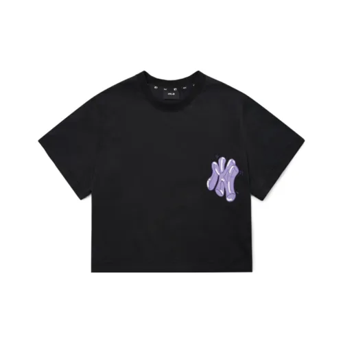 MLB New York Yankees Crop Tops Women's Black