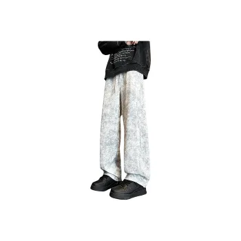 WKOOG Casual Pants Unisex Navy Blue