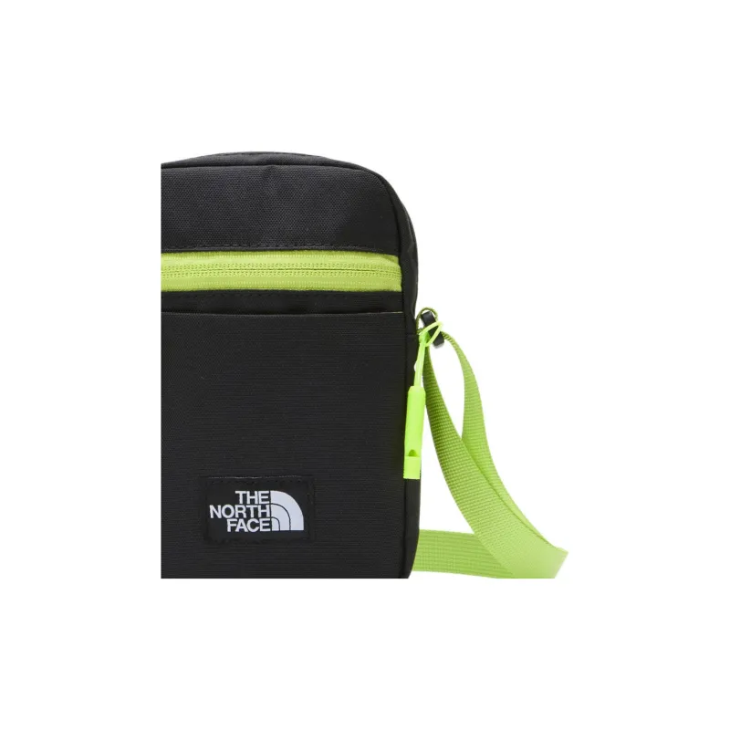 THE NORTH FACE Recycled Polyester Shoulder Bag, Crossbody Bag Mini Unisex Black Green-3