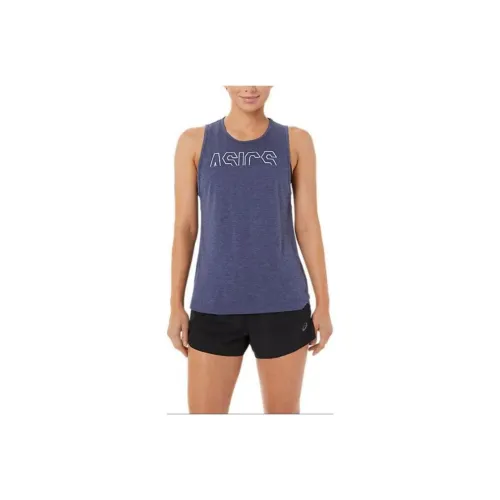 Asics Muscle Tank Tank Tops Women's Marine Blue