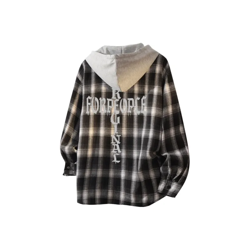 FAX FOR FMACM Shirt Unisex Black White Plaid-1