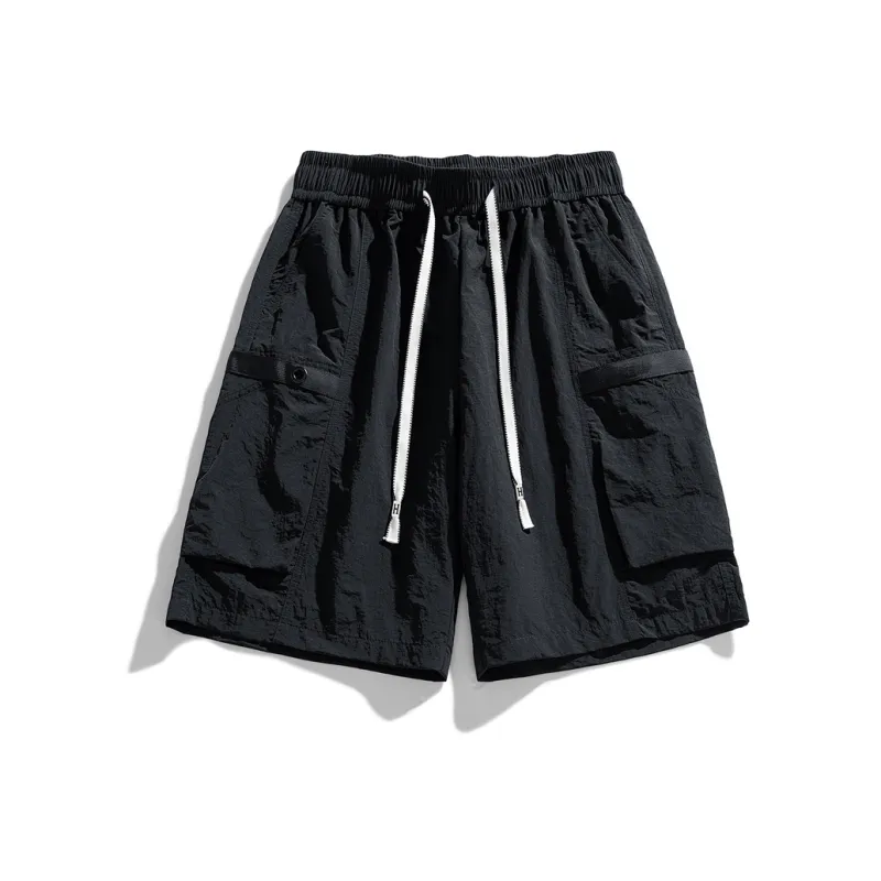 DOUBLE STAR 88 Cargo Shorts Unisex Pure Black-0