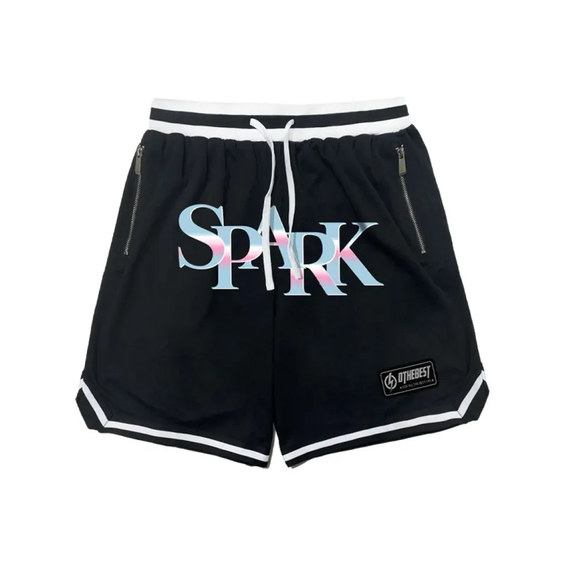 MIRACLE KILL x SPARK INFINITE Casual Shorts Unisex Black-0