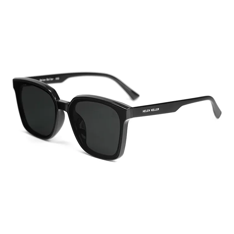HELEN KELLER Plate Frame Square Sunglasses Unisex-1