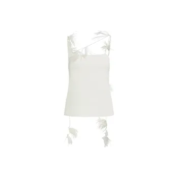 JIL SANDER Embellished Trim Strapped Top
