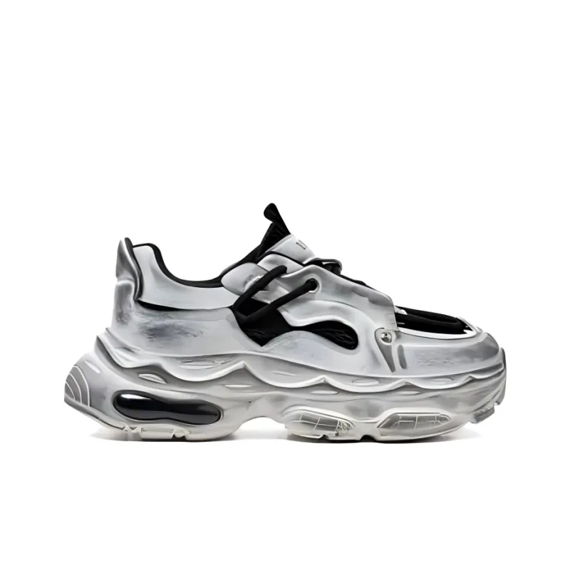 SOURCE Anti Slip Wear Resistant Low Top Chunky Sneakers Men's-3