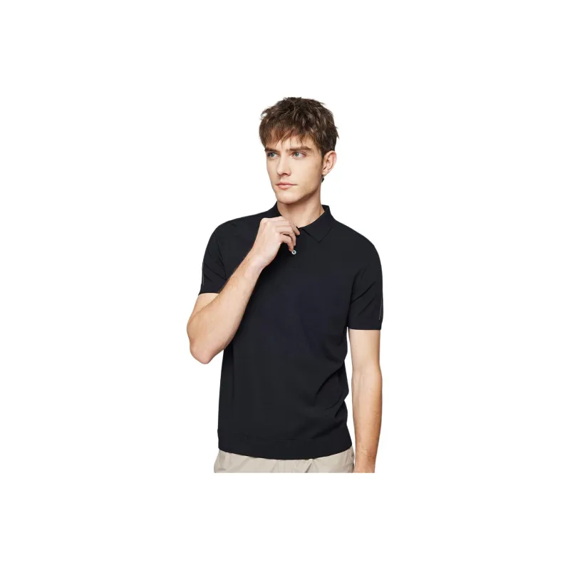 Red bean Polo Shirts Men-0
