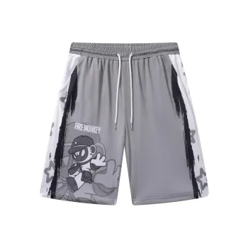 FireMonkey Basketball Shorts Unisex Gray