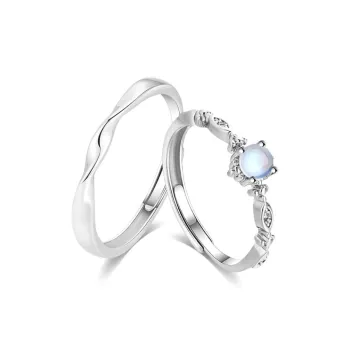 Master Kim Glass Cat Eye Adjustable Ring Unisex
