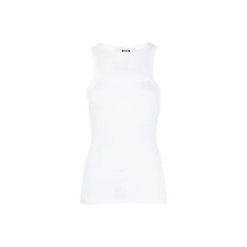 MSGM Cut out Fine ribbed Tank Top