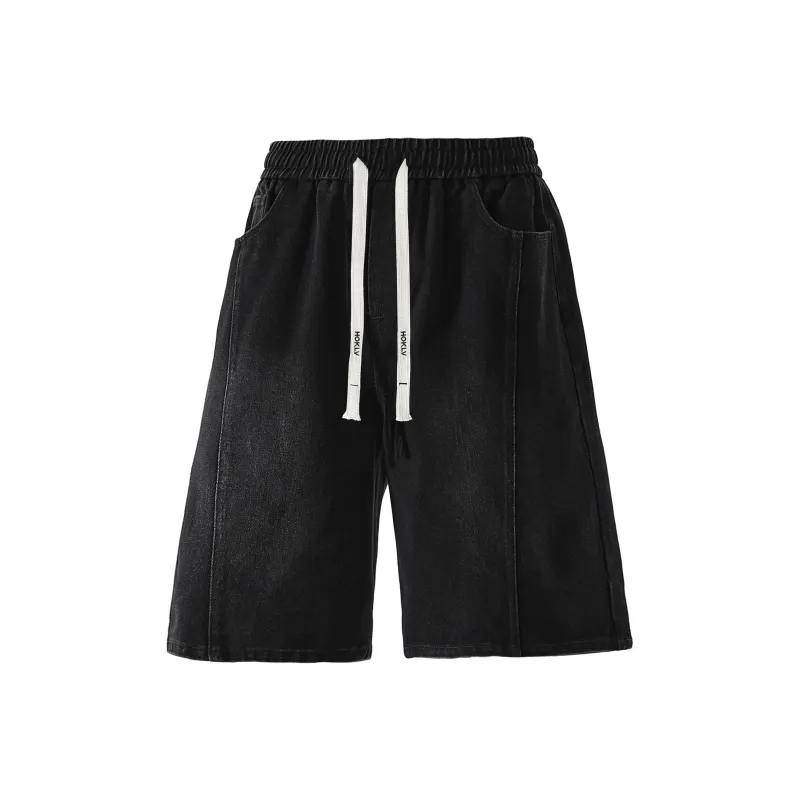 HOKLV Denim Shorts Unisex-6