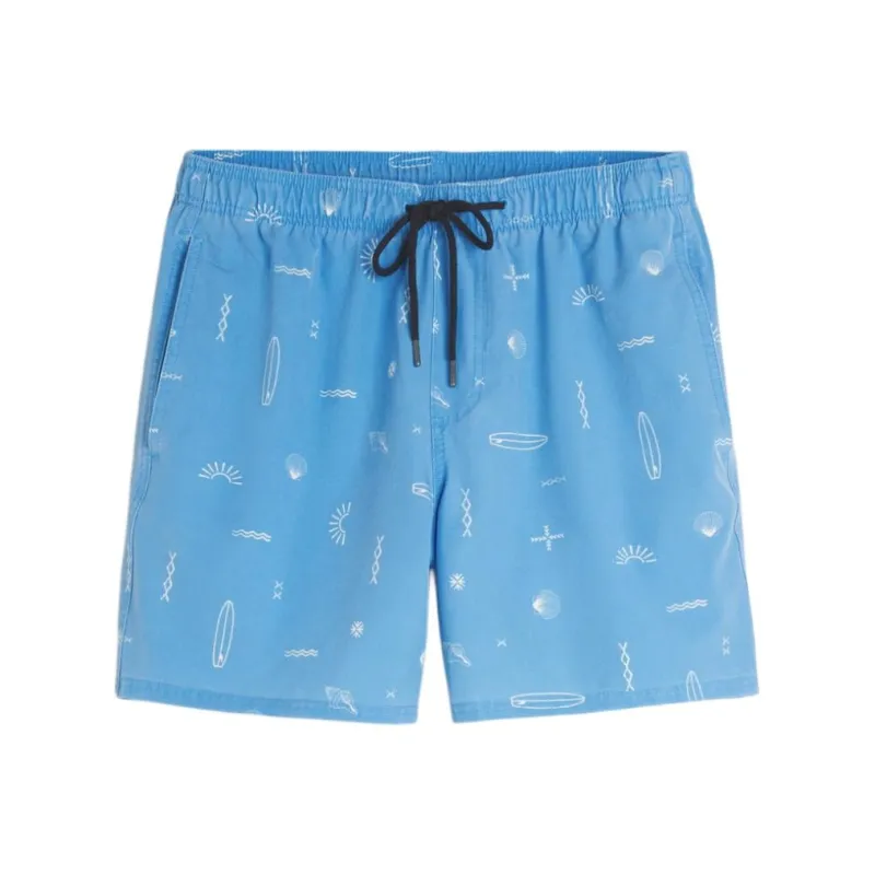 Hollister Swimming Shorts Men's Light Blue Pattern-0