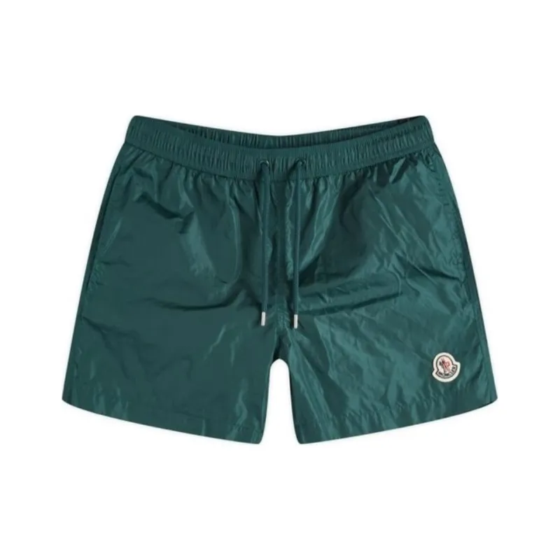 Moncler Logo Patch Drawstring Swim Shorts-0