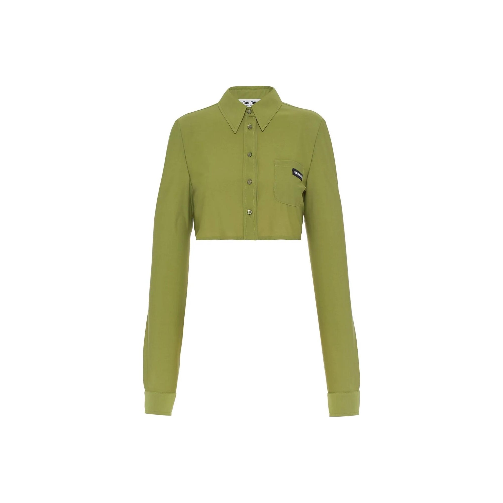 Miu Miu Green Tops on Sale & Authentic - POIZON