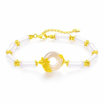 CHOW TAI KING Chalcedony Jade Bracelets Women's