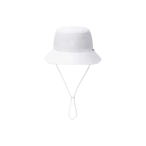 DESCENTE Subject To Official Website Bucket Hats Unisex White