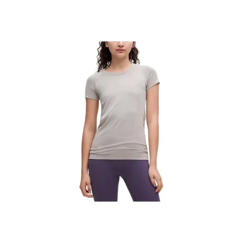 Lululemon Swiftly Tech Raglan Sleeve T Shirt Women's Diluted Washing Soft Clay