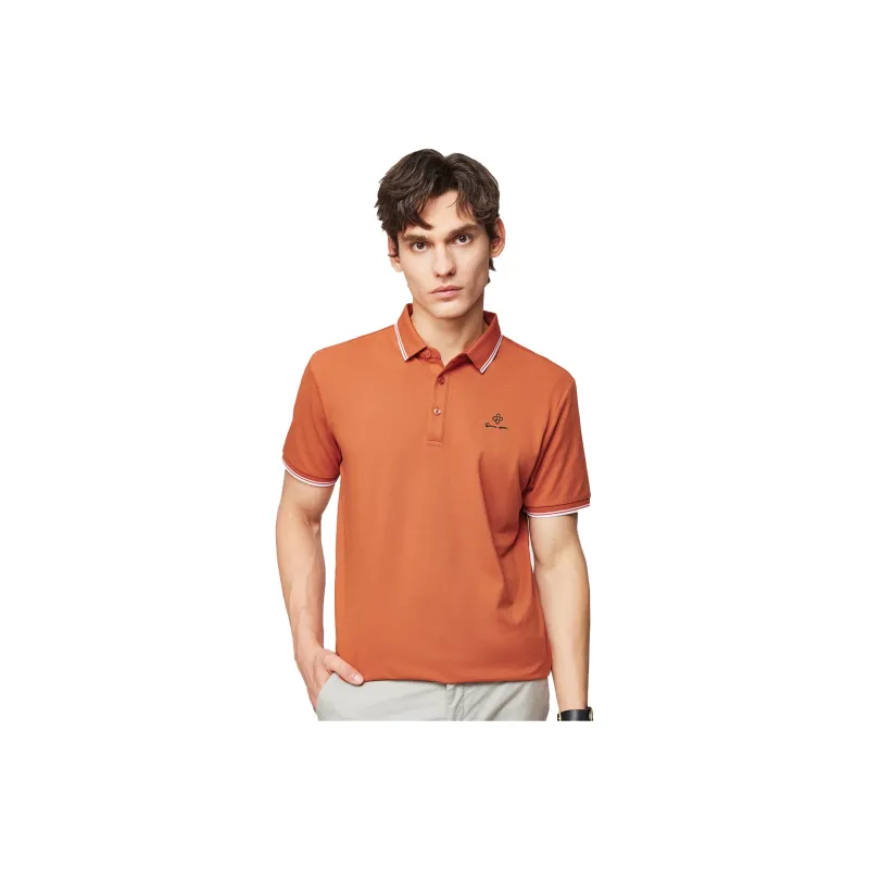 Red bean Polo Shirts Men-10