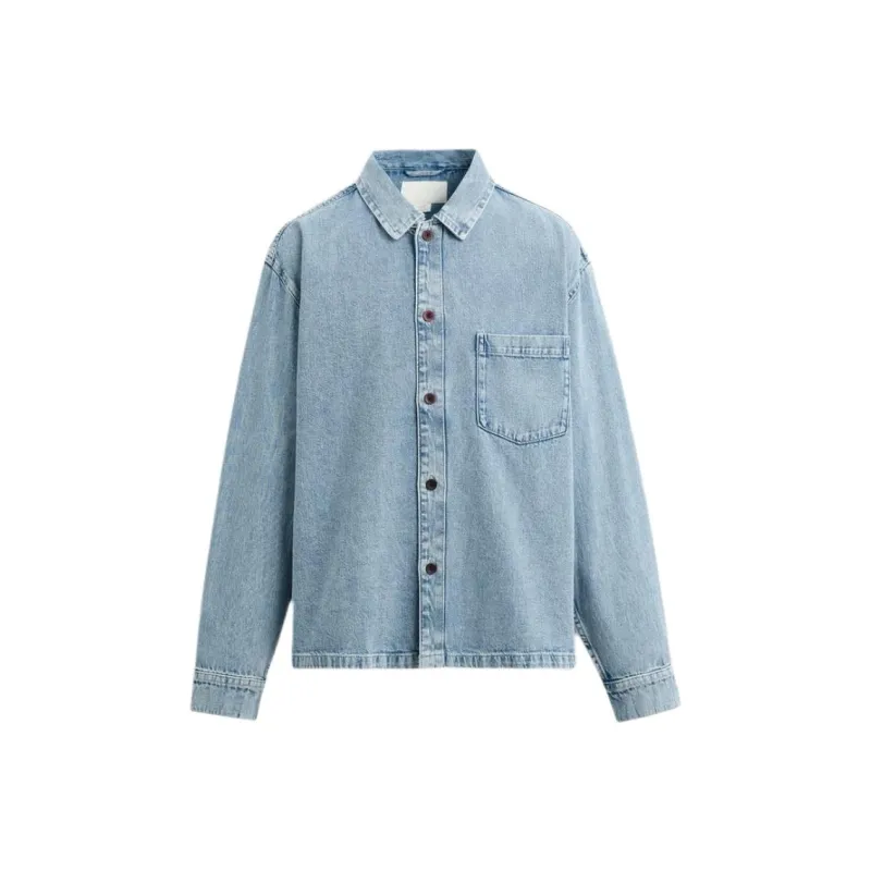 ZARA Shirts Men Medium Blue-0