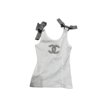 CHANEL 24 Spring And Summer New Arrivals 24P Tank Tops Women's White