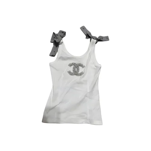 CHANEL 24 Spring And Summer New Arrivals 24P Tank Tops Women's White