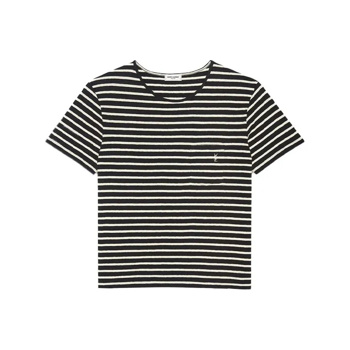 SAINT LAURENT SS22 T Shirt Women's Black-0
