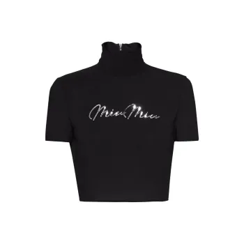 MIU MIU SS22 T Shirt Women's Black